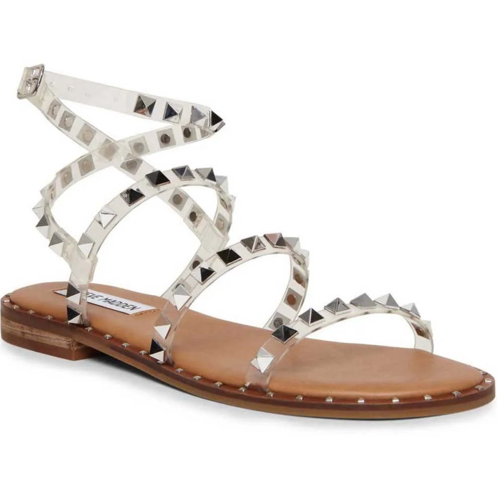 Steve Madden Transparent Studded Sandals